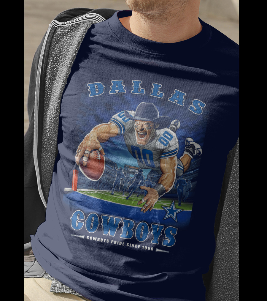 Dallas Cowboys Pride Since 1960 Touchdown End Zone Nfl T-Shirt