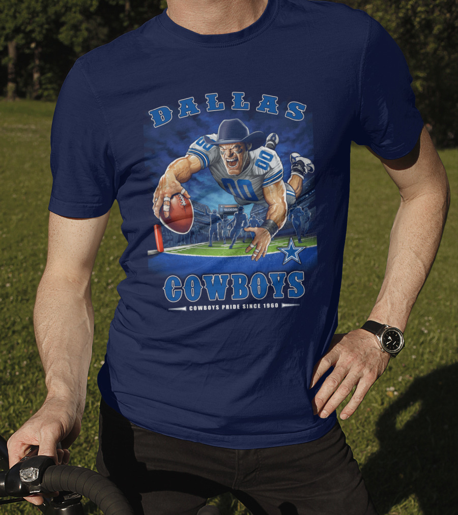 Dallas Cowboys Pride Since 1960 Touchdown End Zone Nfl T-Shirt