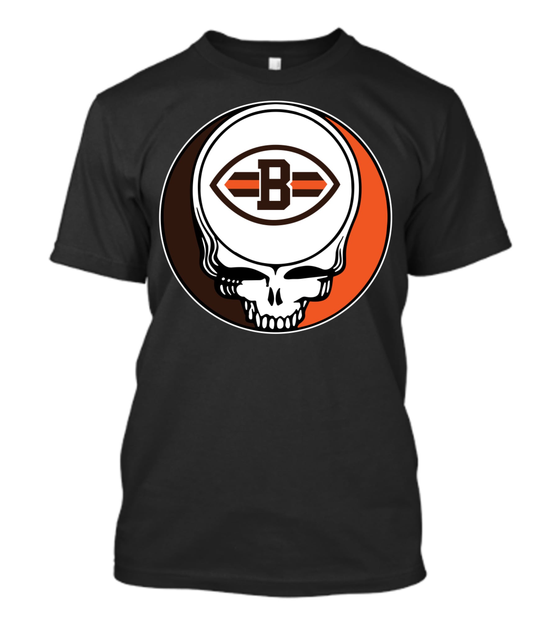 Grateful Dead Cleveland Browns Skull T-Shirt