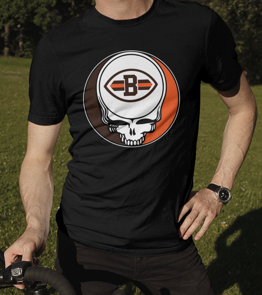 Grateful Dead Cleveland Browns Skull T-Shirt