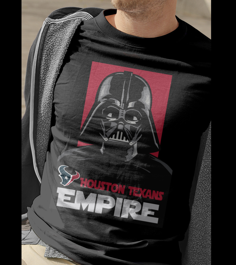 Houston Texans Empire Darth Vader Star Wars Crossover Fan Gear T-Shirt