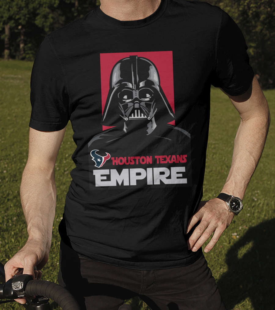 Houston Texans Empire Darth Vader Star Wars Crossover Fan Gear T-Shirt