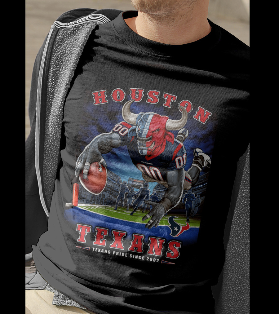 Houston Texans End Zone Texans Pride Since 2002 T-Shirt
