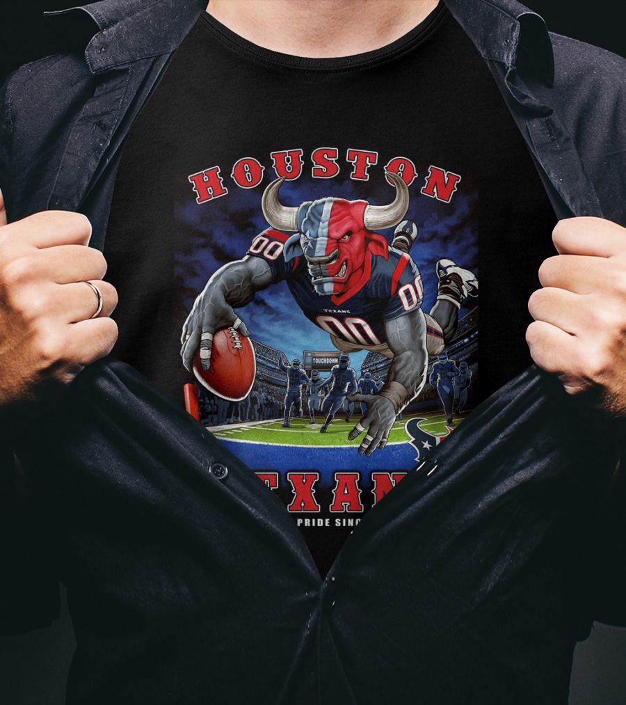 Houston Texans End Zone Texans Pride Since 2002 T-Shirt