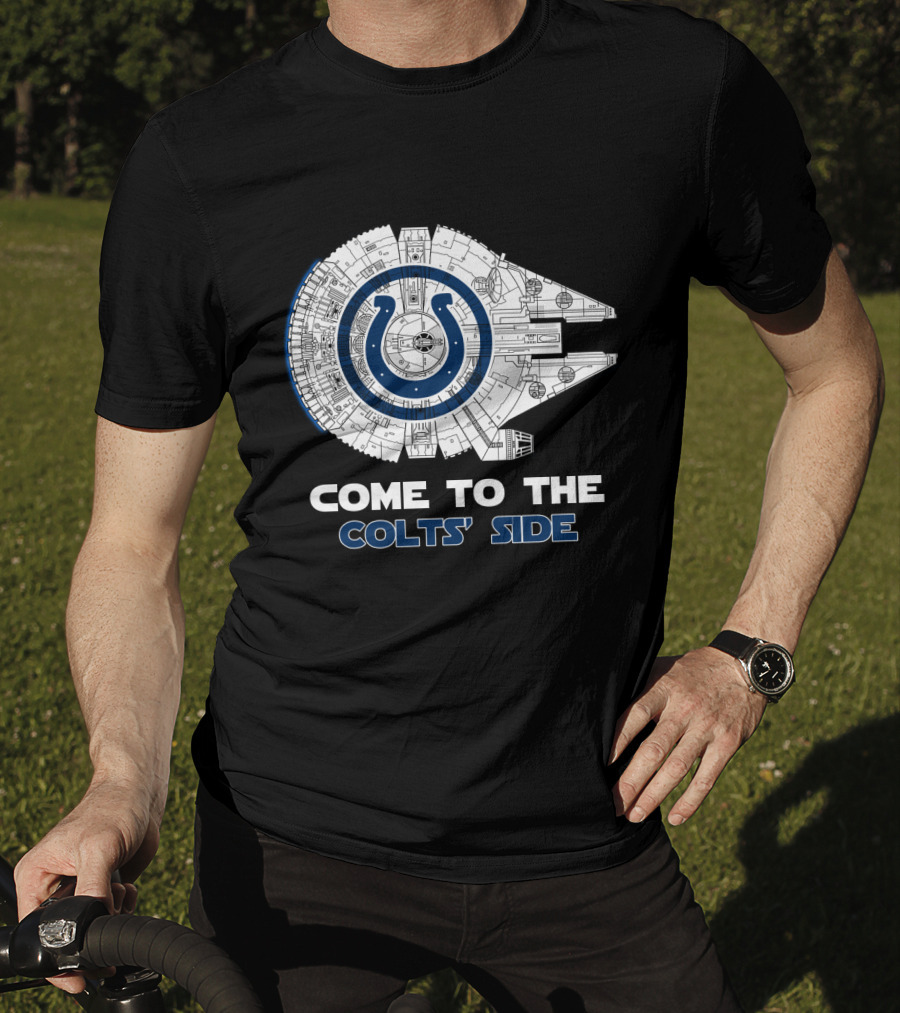 Come To The Colts' Side Millennium Falcon Indianapolis Colts T-Shirt