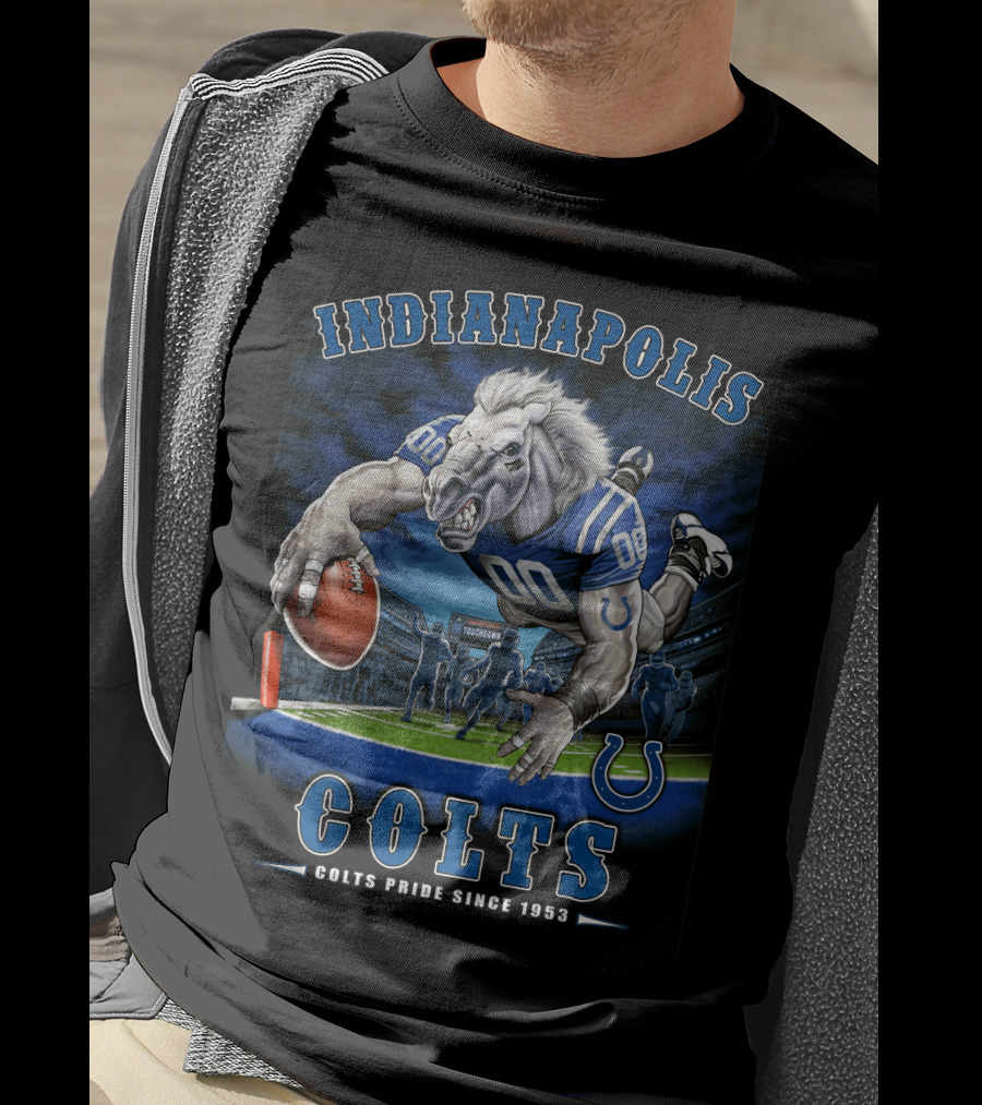Indianapolis Colts Pride Since 1953 End Zone Touchdown Nfl T-Shirt