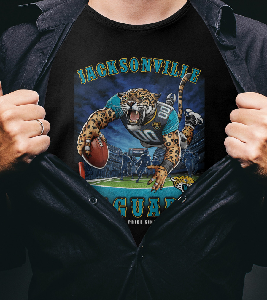 Jacksonville Jaguars Pride Since 1995 End Zone Nfl Touchdown T-Shirt