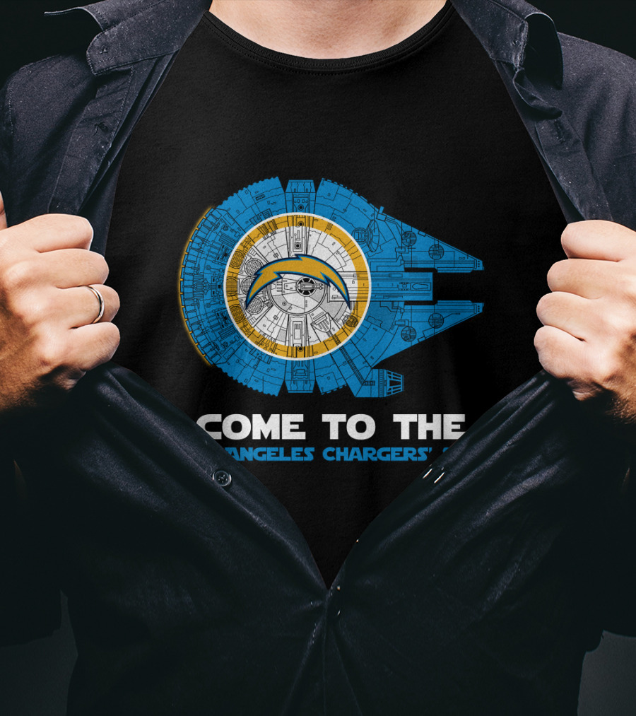 Come To The 'Los Angeles Chargers’ Side Millennium Falcon T-Shirt