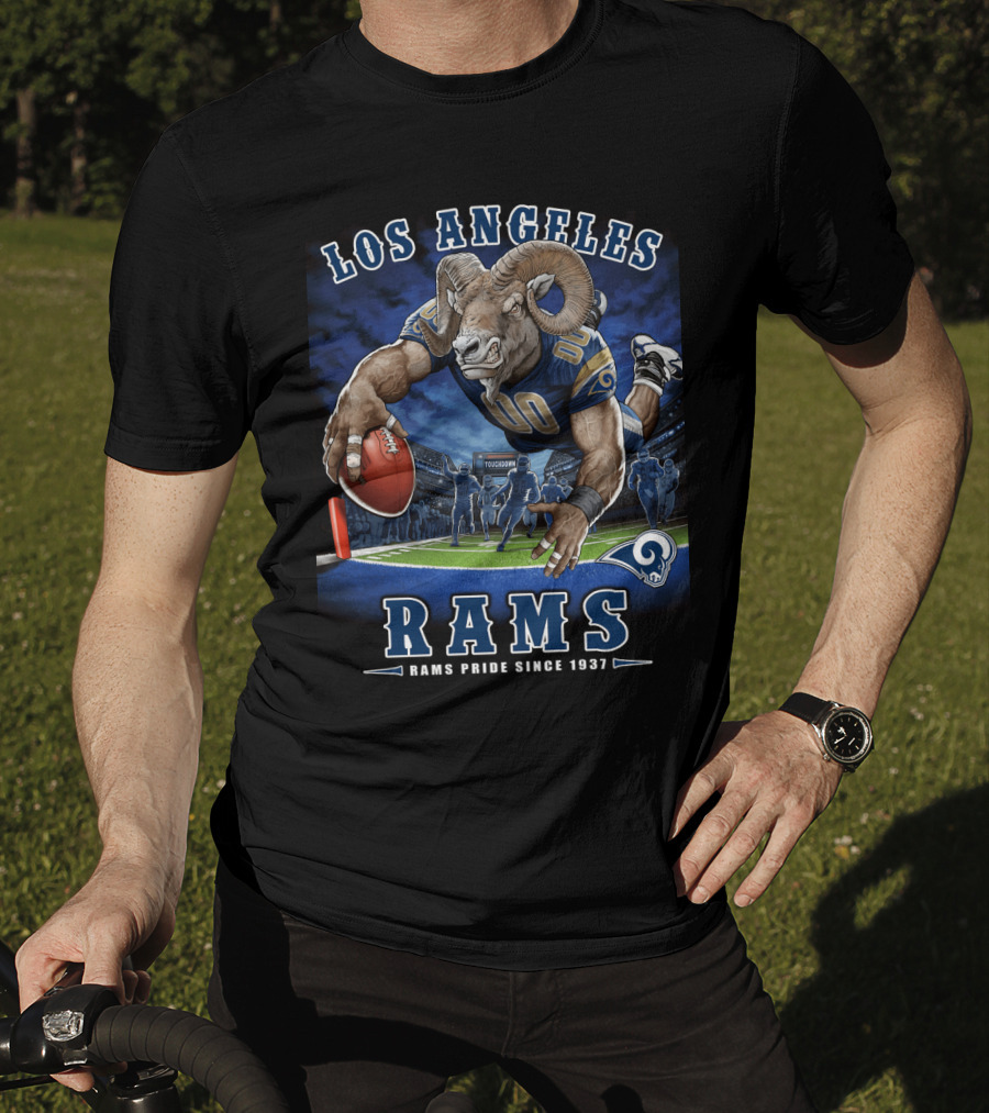 Los Angeles Rams Pride Since 1937 Touchdown End Zone Nfl T-Shirt