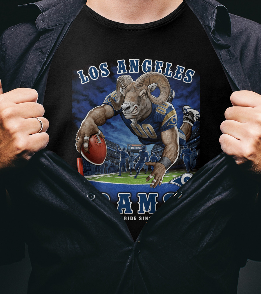 Los Angeles Rams Pride Since 1937 Touchdown End Zone Nfl T-Shirt