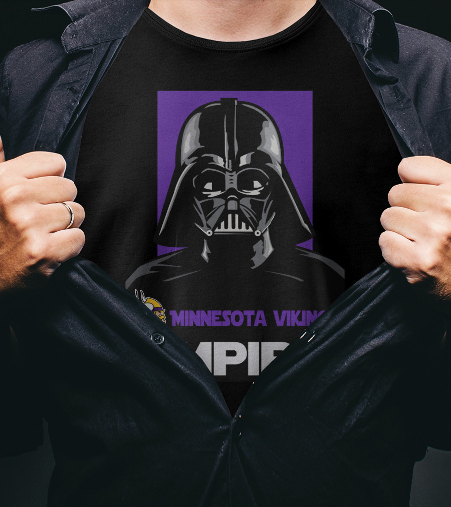Minnesota Vikings Empire Vader Helmet T-Shirt