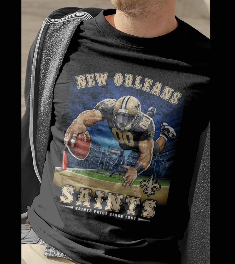 New Orleans Saints Pride Since 1967 Touchdown Nfl T-Shirt