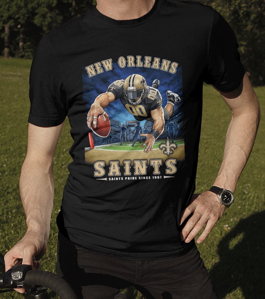 New Orleans Saints Pride Since 1967 Touchdown Nfl T-Shirt