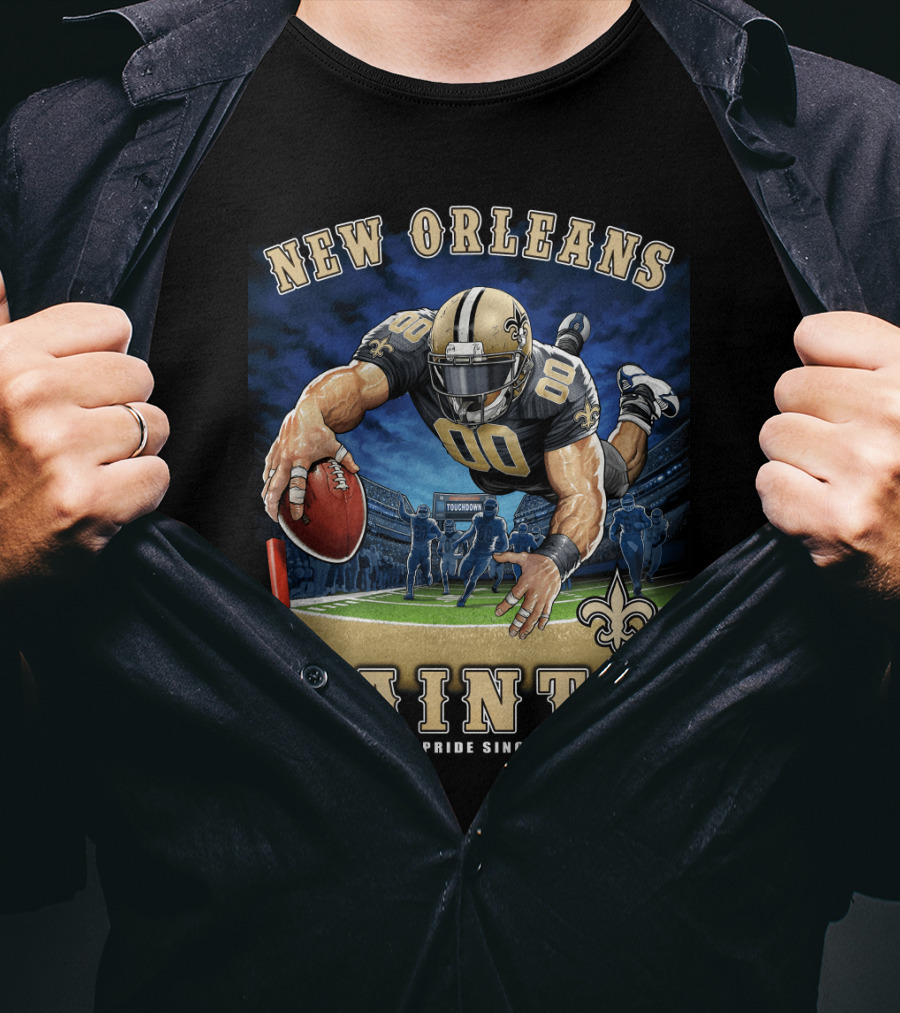 New Orleans Saints Pride Since 1967 Touchdown Nfl T-Shirt