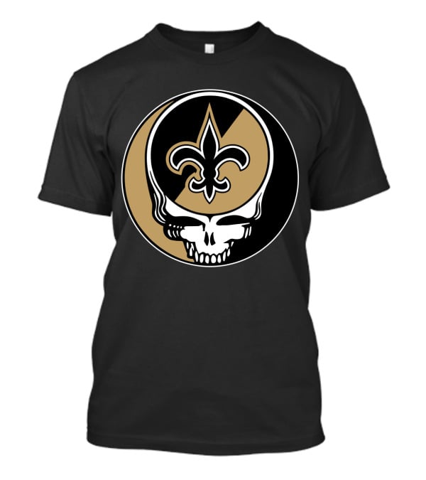 GRATEFUL DEAD Saints Skull Fleur-de-Lis T-Shirt