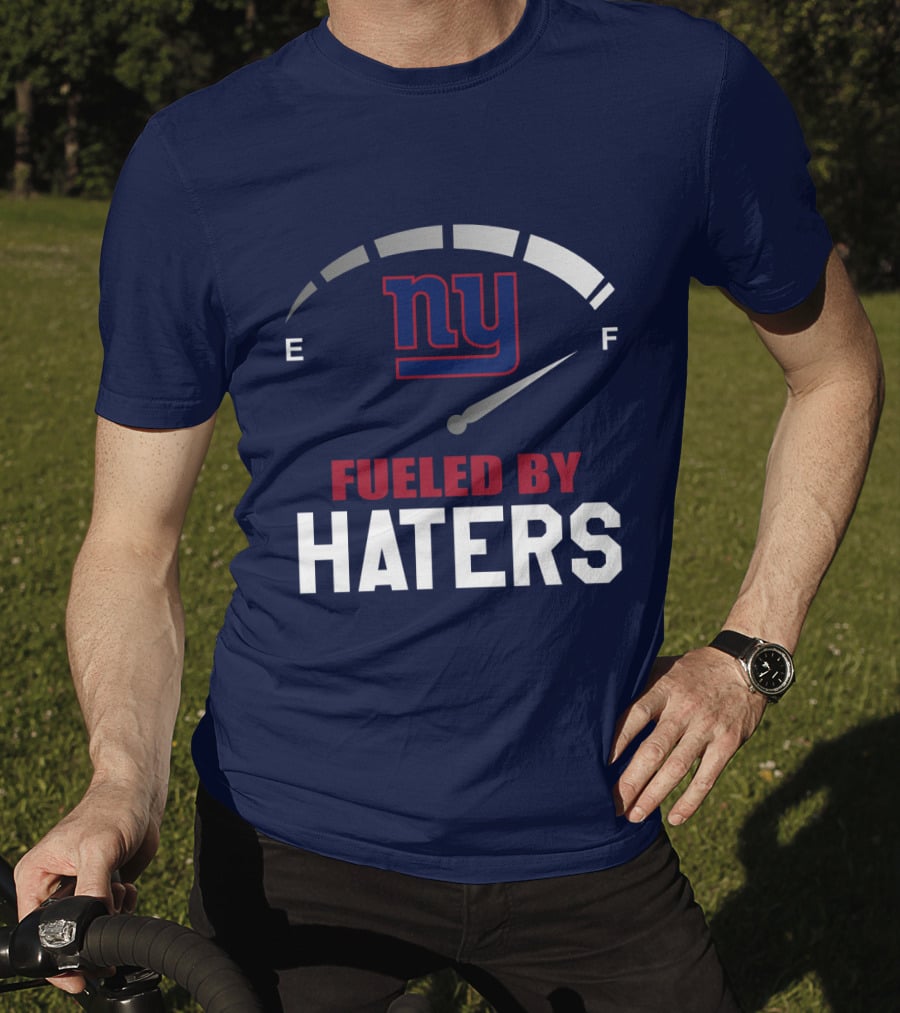 New York Giants Fueled By Haters Fuel Gauge T-Shirt