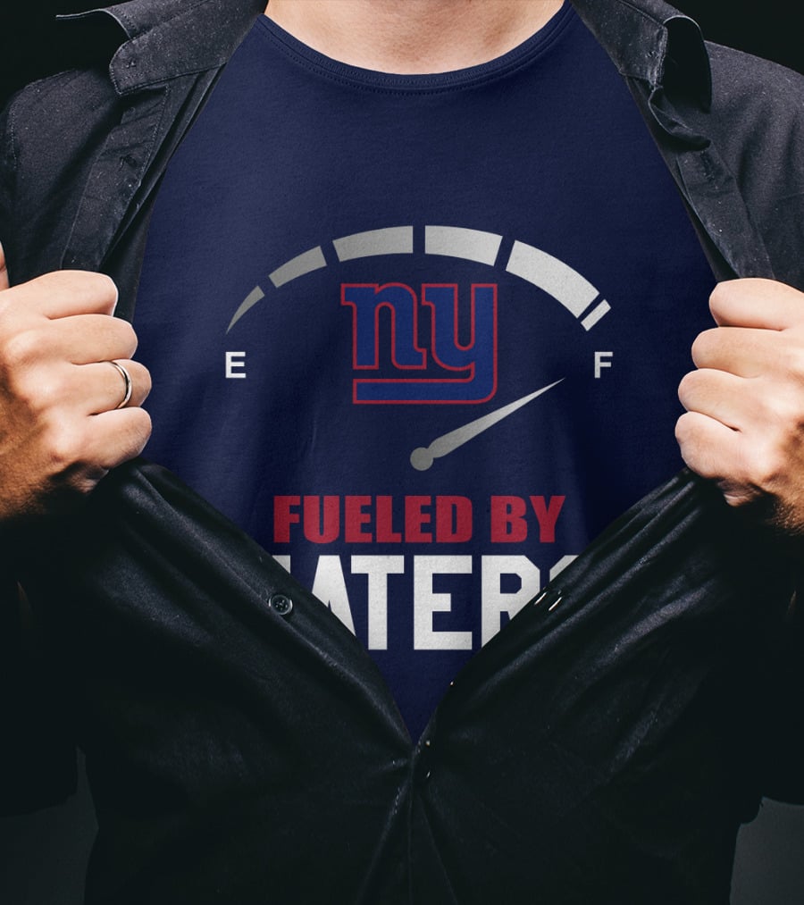 New York Giants Fueled By Haters Fuel Gauge T-Shirt