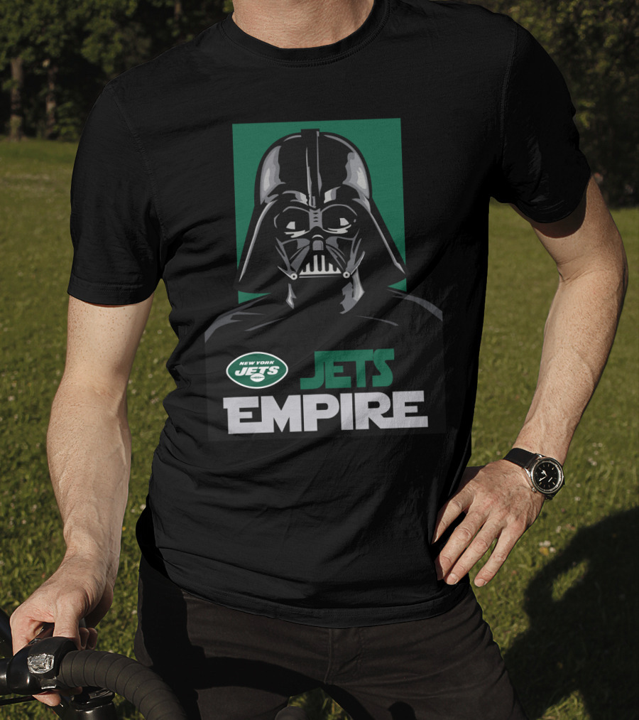 New York Jets Empire Darth Vader Nfl Star Wars Crossover T-Shirt