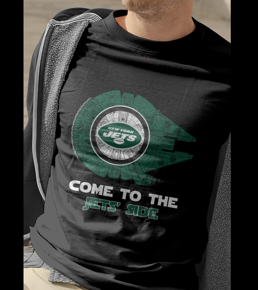 New York Jets Come To The Jets' Side Millennium Falcon T-Shirt