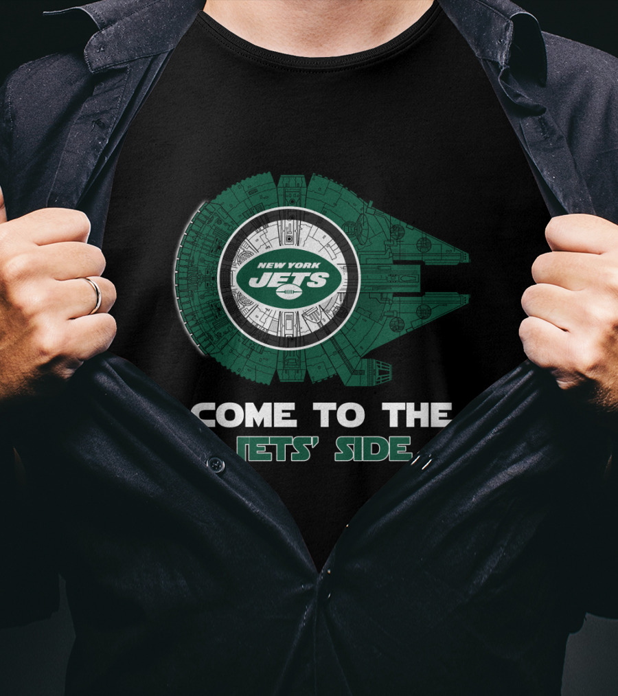 New York Jets Come To The Jets' Side Millennium Falcon T-Shirt