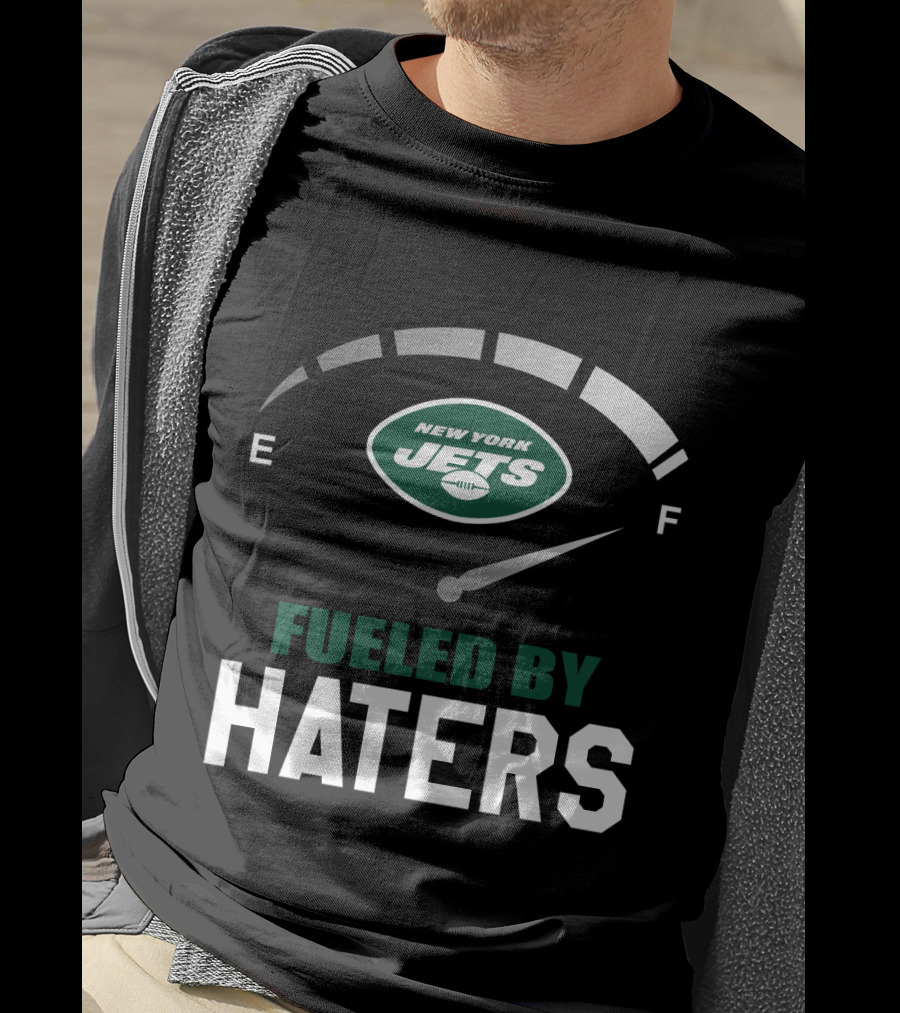 New York Jets Fueled By Haters Fuel Gauge T-Shirt