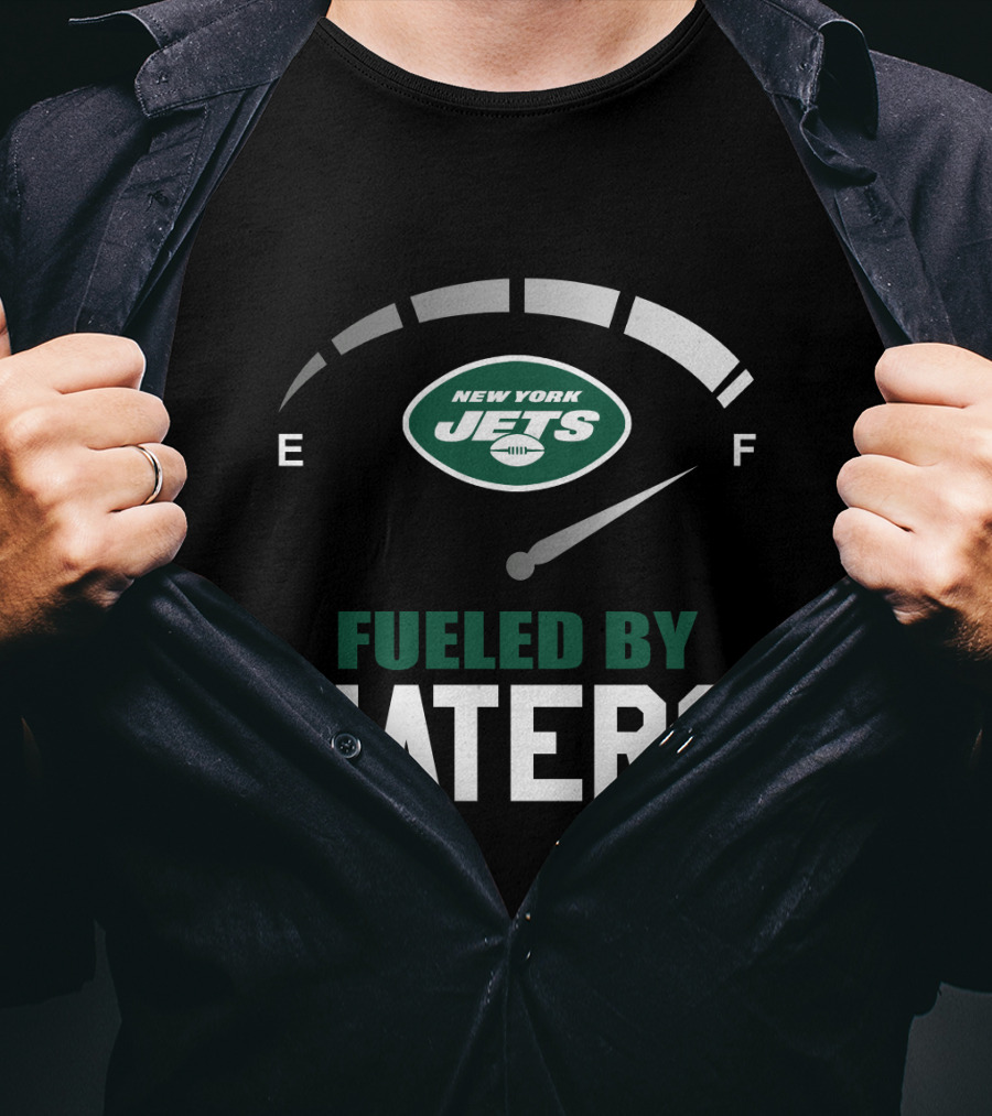 New York Jets Fueled By Haters Fuel Gauge T-Shirt