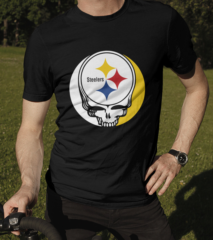 GRATEFUL DEAD Steelers Skull With Team T-Shirt