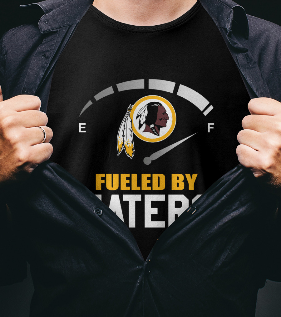 Fueled By Haters Washington Redskins Logo Fuel Gauge T-Shirt