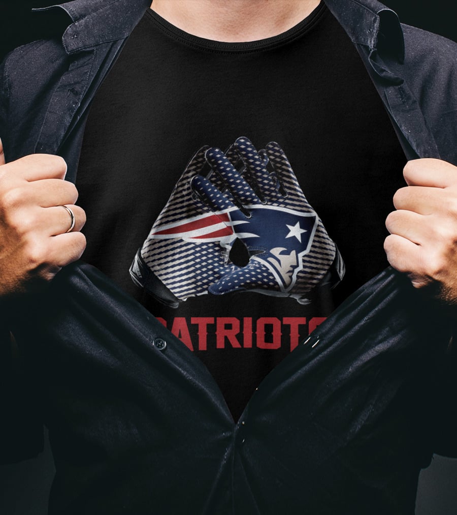 New England Patriots Nfl Logo Gloves Patriots T-Shirt
