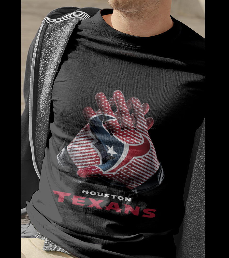 Houston Texans Nfl Team Gloves T-Shirt