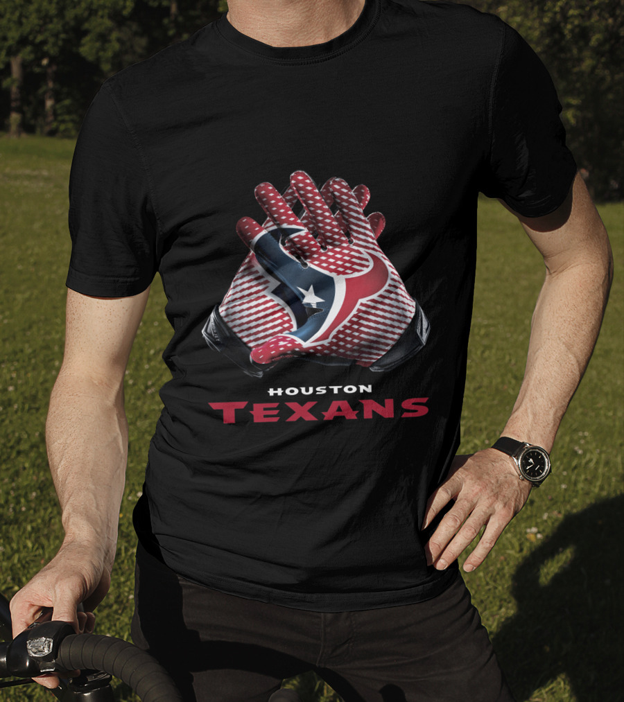 Houston Texans Nfl Team Gloves T-Shirt