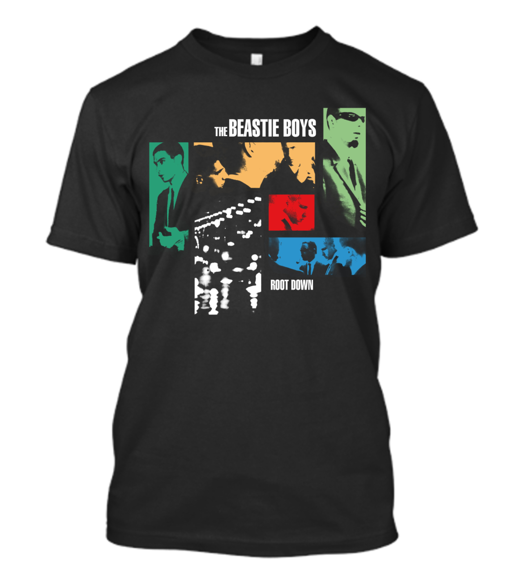 The Beastie Boys Root Down Colorful Collage T-Shirt