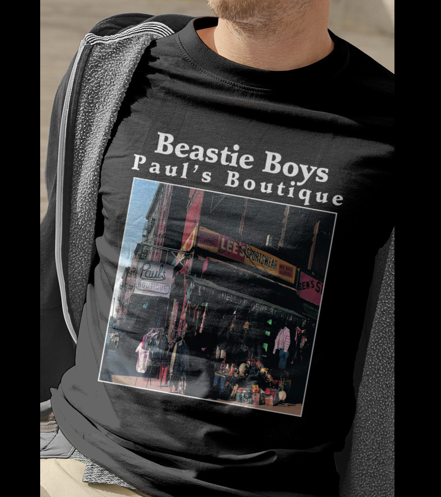 Beastie Boys Paul's Boutique Lee's Sportswear Paul's Boutique Sign T-Shirt
