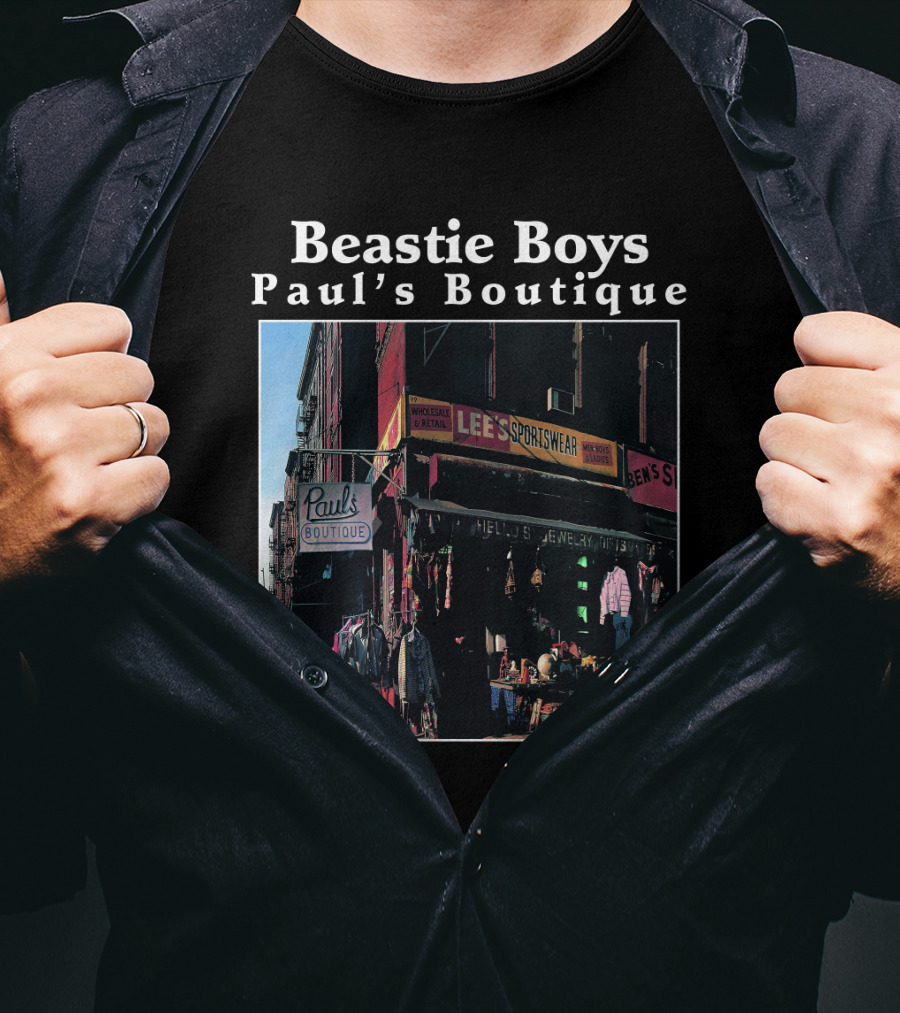 Beastie Boys Paul's Boutique Lee's Sportswear Paul's Boutique Sign T-Shirt