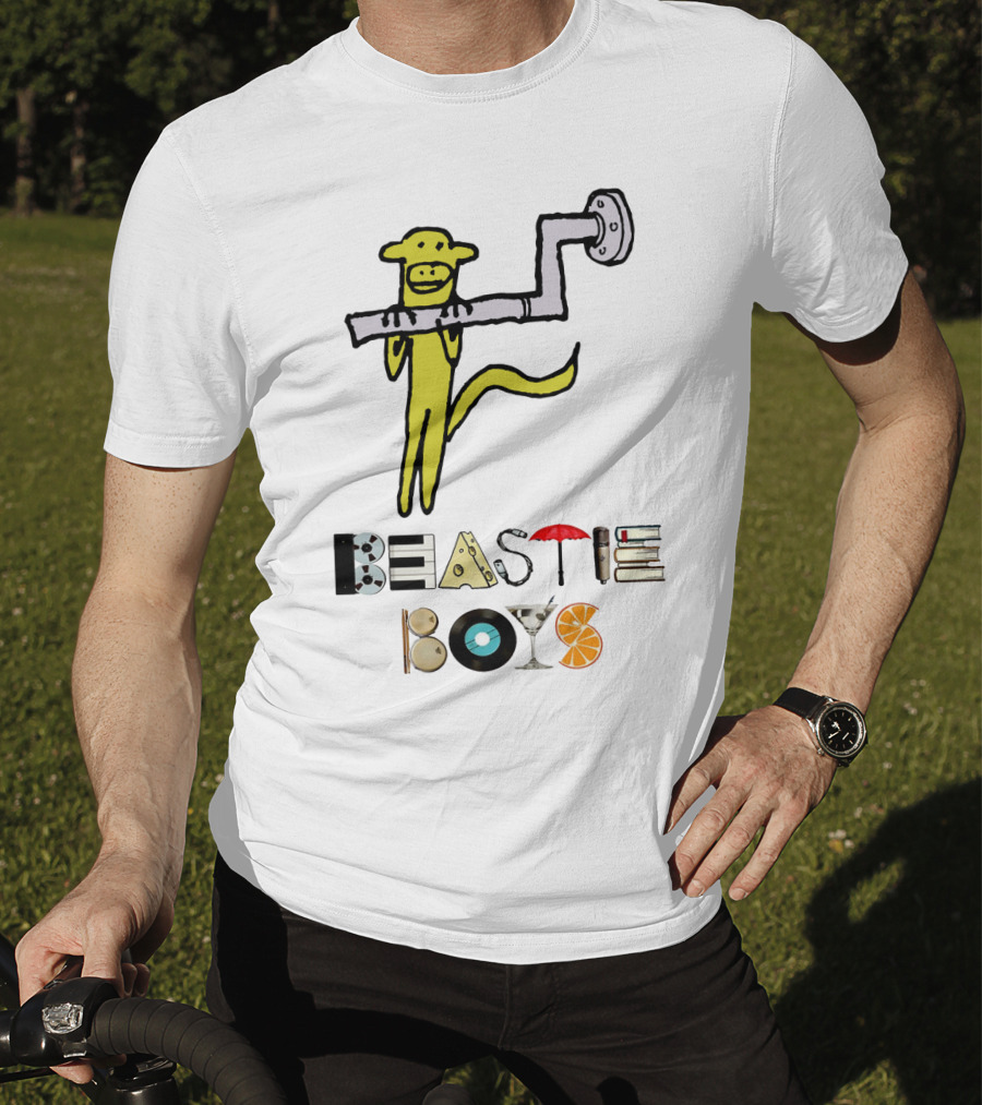 Beastie Boys Monkey Pipe Martini Vinyl Orange Books Umbrella T-Shirt