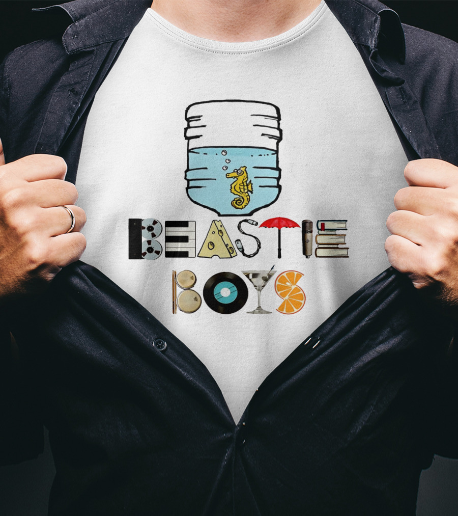 Beastie Boys Record Books Citrus Water Cooler Seahorse Umbrella Martini T-Shirt