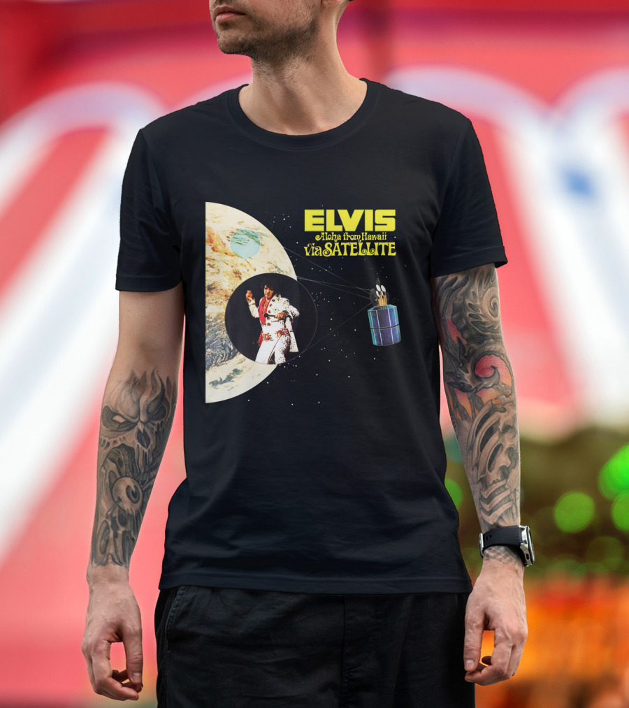 Elvis Aloha from Hawaii Via Satellite Earth Image Performance T-Shirt