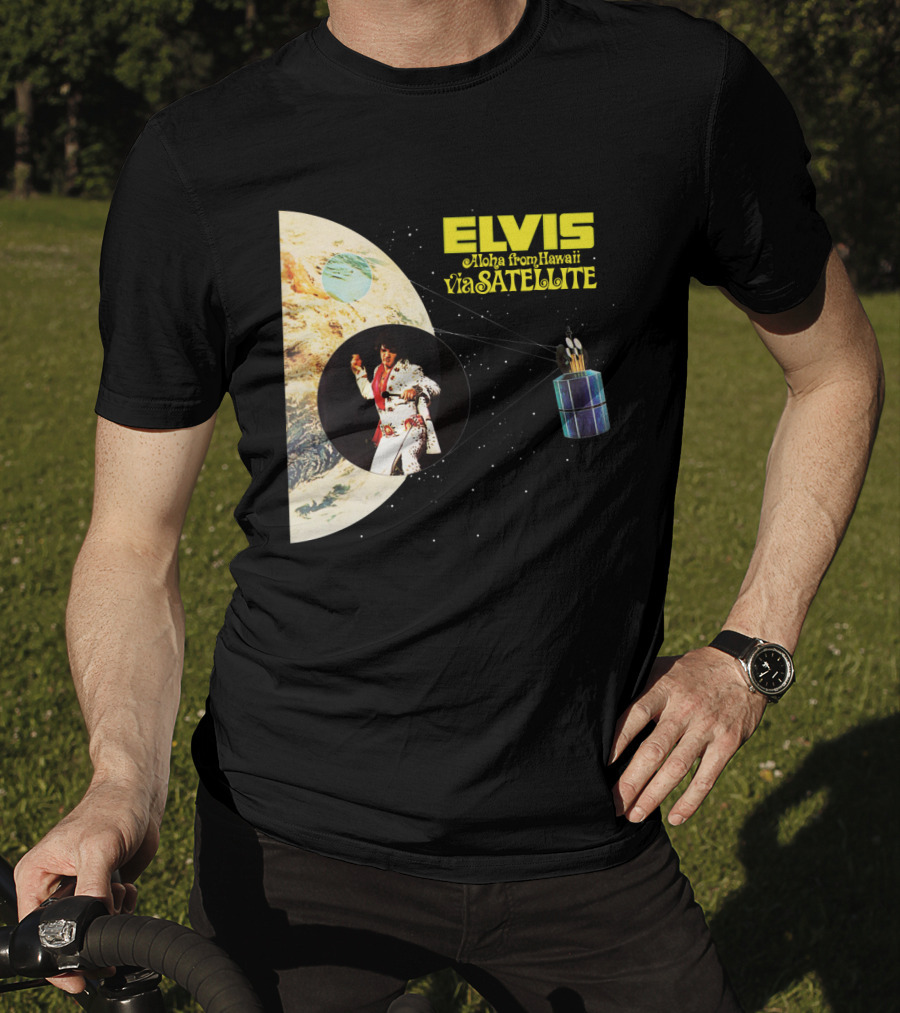 Elvis Aloha From Hawaii Via Satellite Earth Image Performance T-Shirt