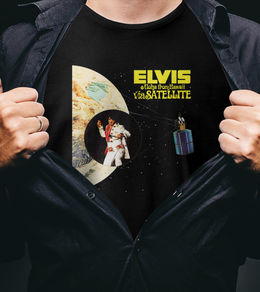 Elvis Aloha From Hawaii Via Satellite Earth Image Performance T-Shirt