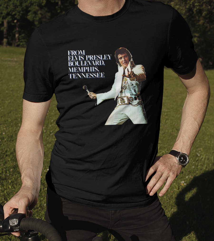 From Elvis Presley Boulevard Memphis Tennessee T-Shirt