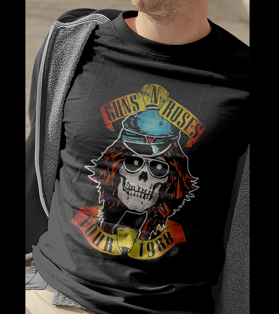 Guns N' Roses Tour 1988 Skull T-Shirt