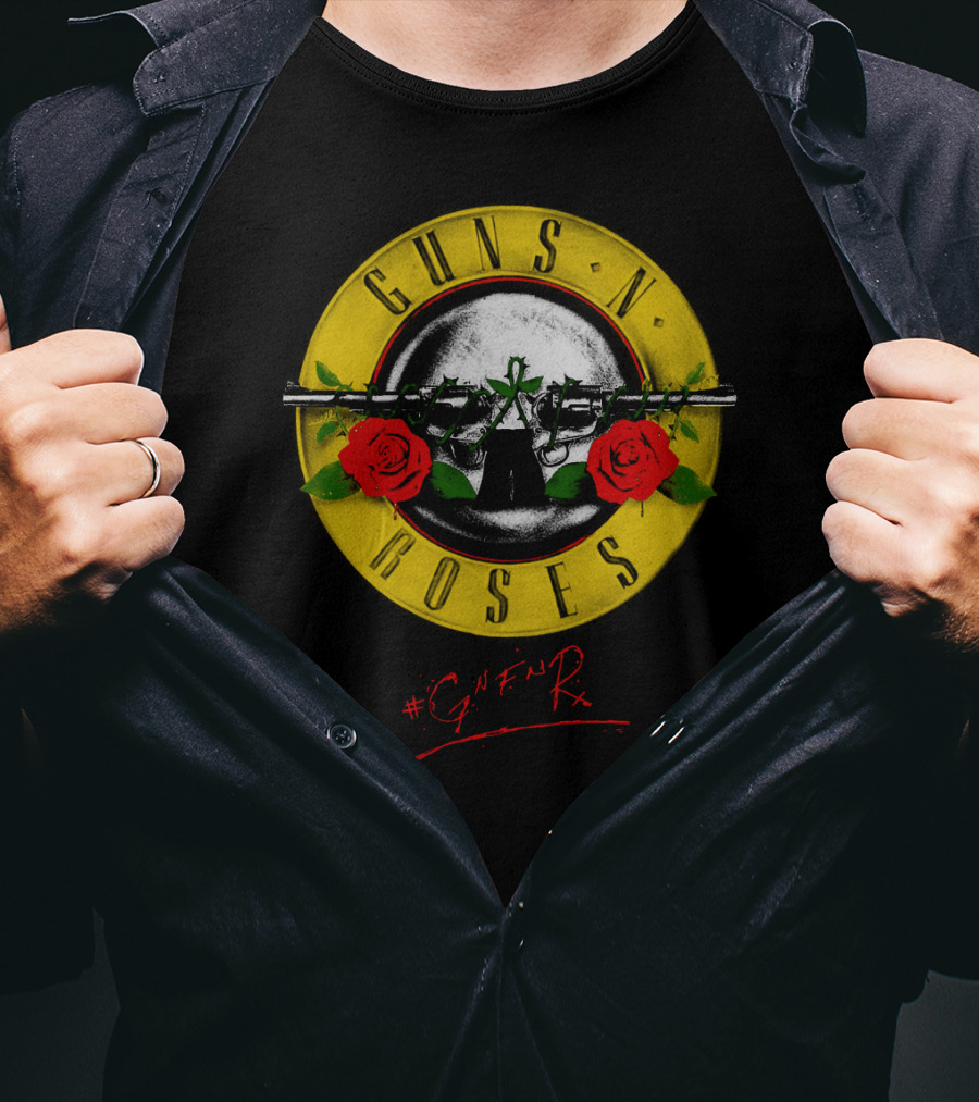 Guns N' Roses Logo GNR 15 #GnFnR T-Shirt