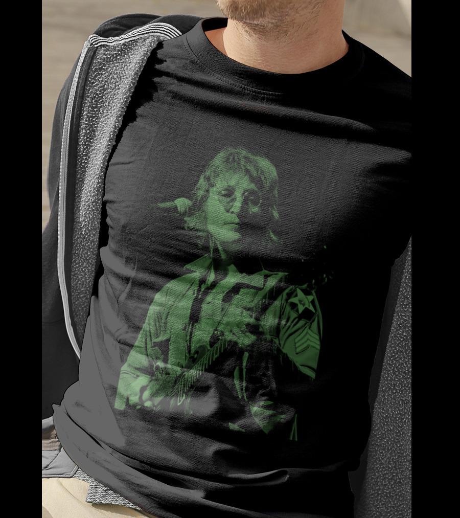 Jln 03 John Lennon Iconic Green Photograph T-Shirt