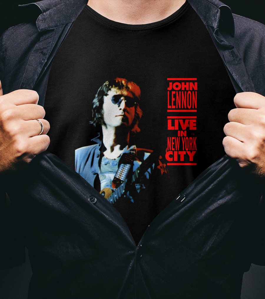 John Lennon Live In New York City T-Shirt