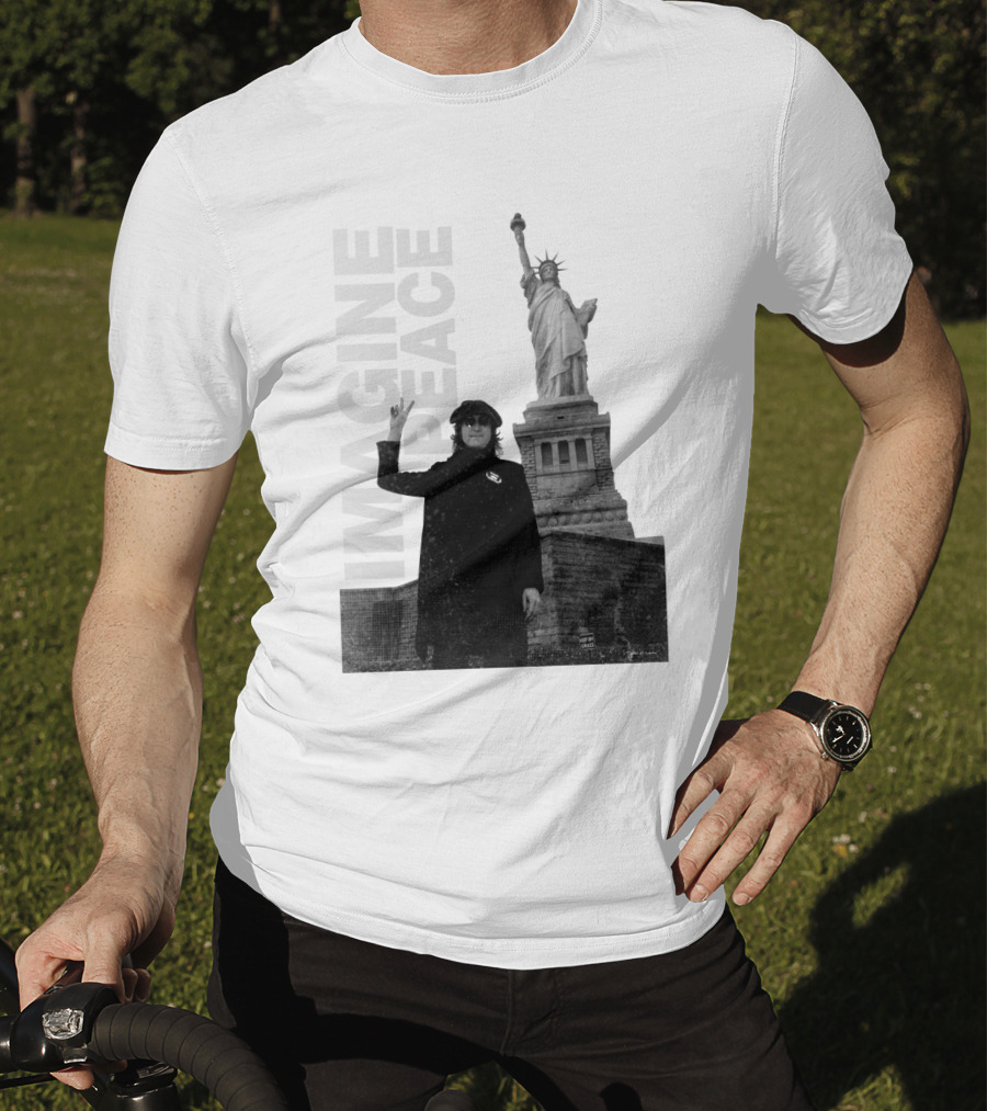 Imagine Peace Liberty Statue JLN 08 T-Shirt