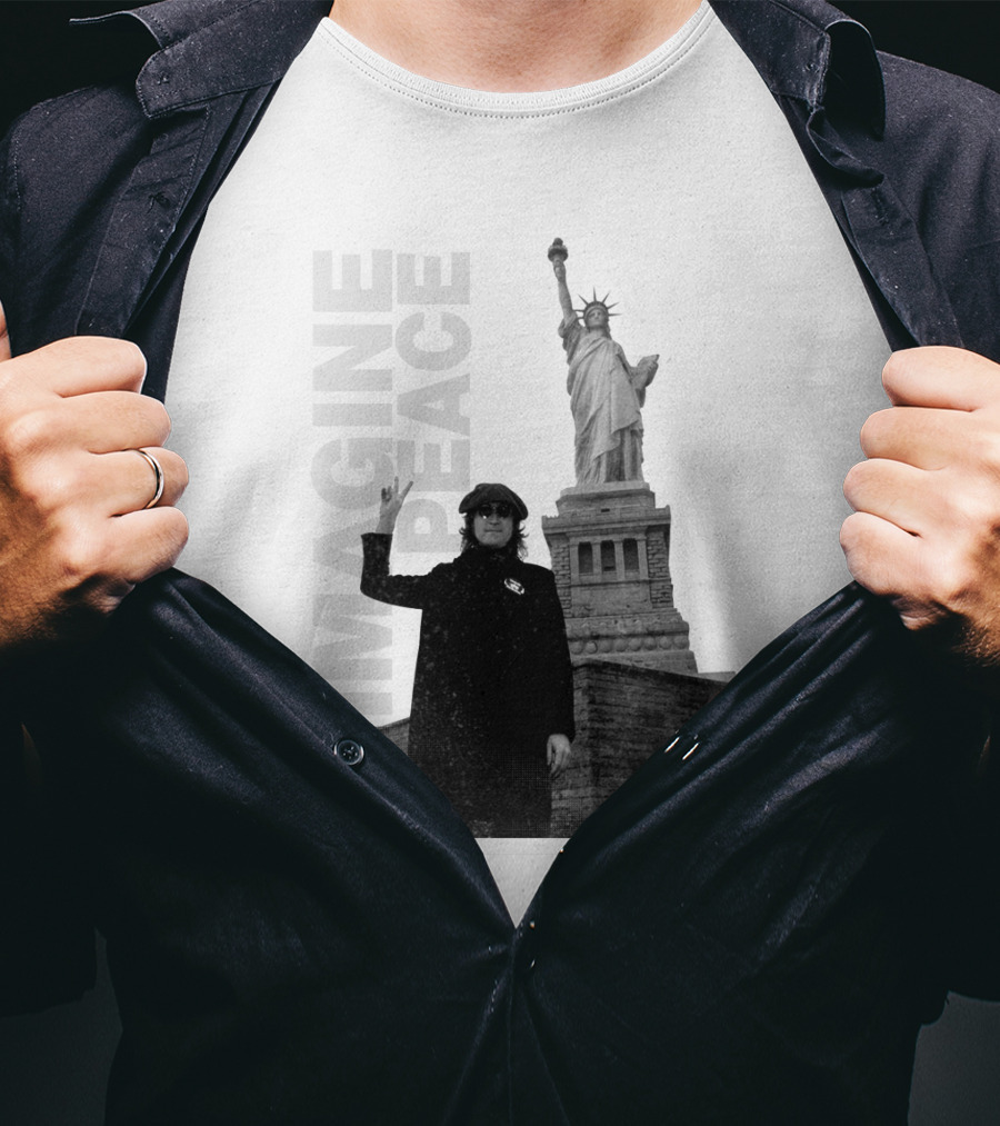 Imagine Peace Liberty Statue JLN 08 T-Shirt