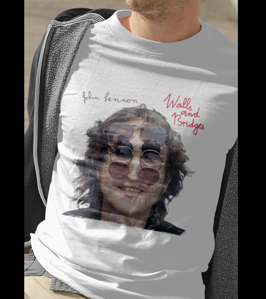John Lennon Walls And Bridges Album Iconic Multi-Lens Sunglasses T-Shirt