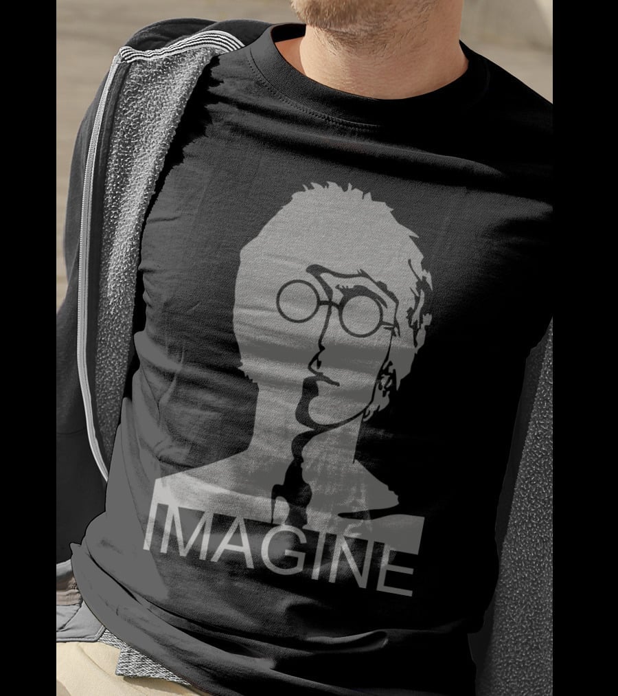 Imagine John Lennon Silhouette Glasses T-Shirt