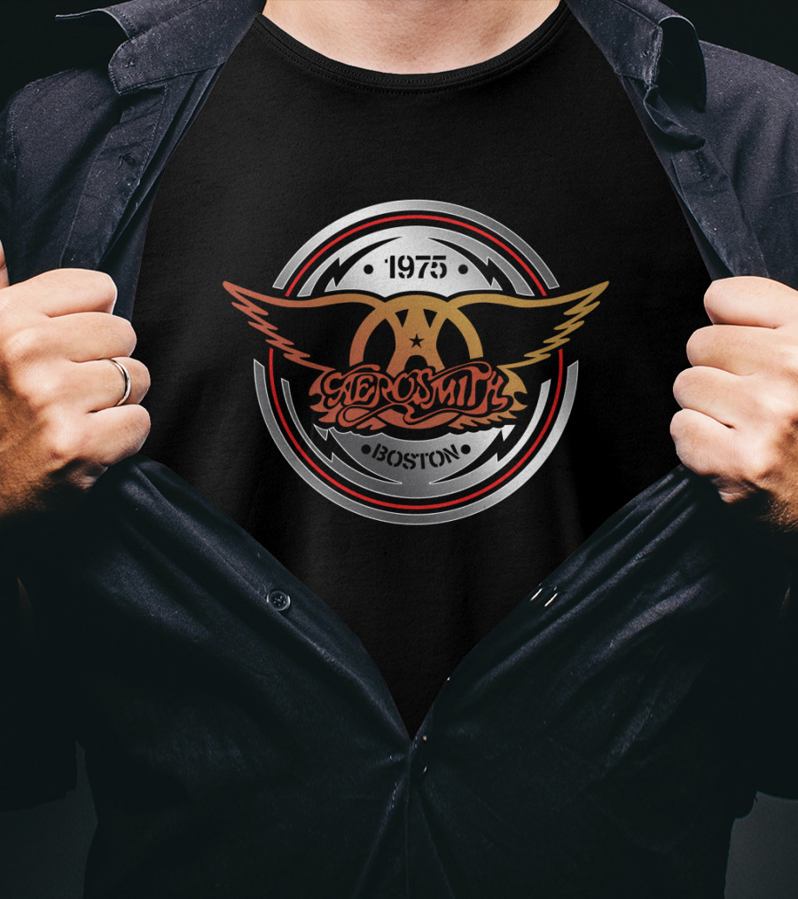 Aerosmith 1975 Boston ARSM 03 Aerocircle T-Shirt
