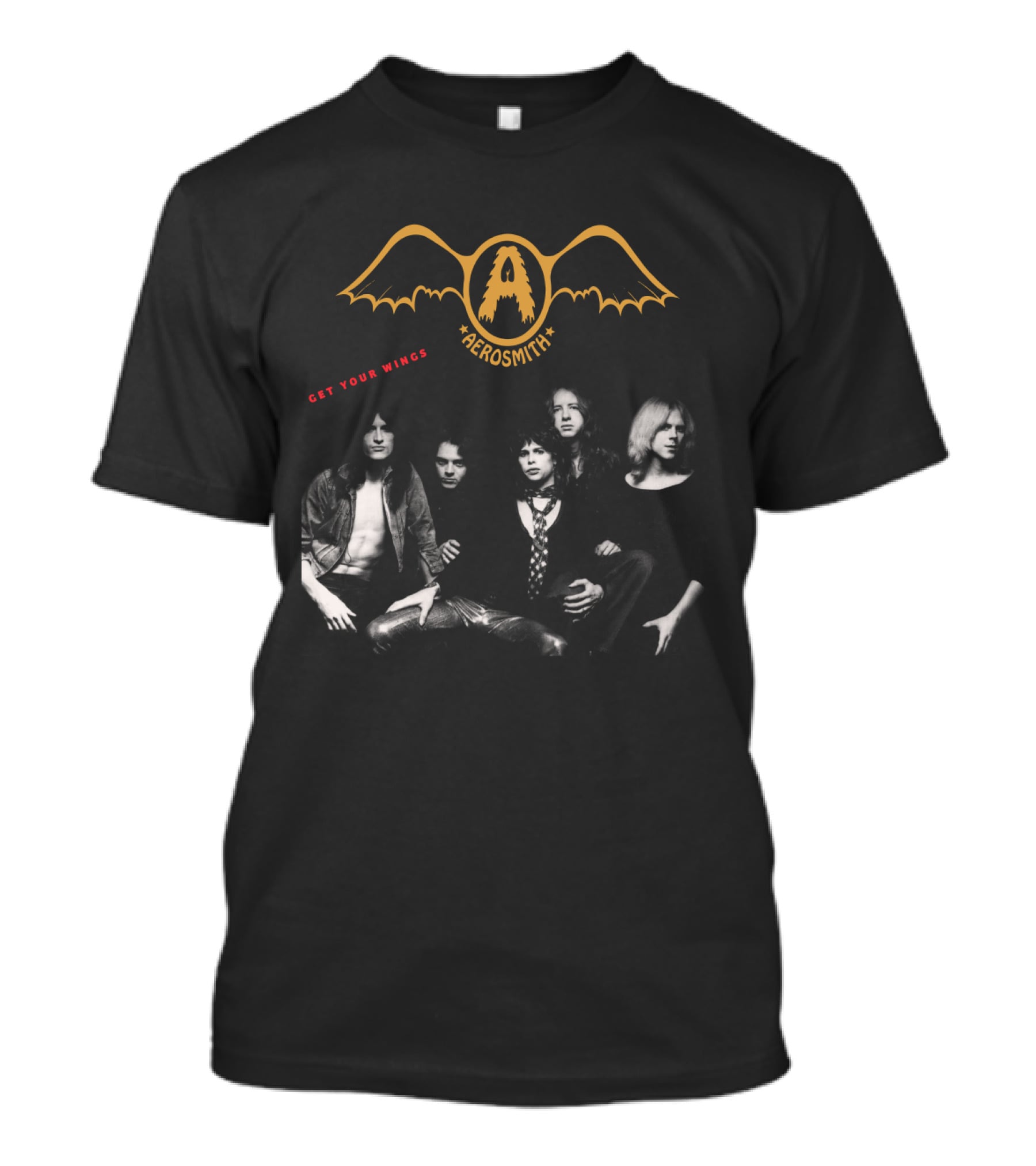 Aerosmith Get Your Wings Classic Band Photo T-Shirt